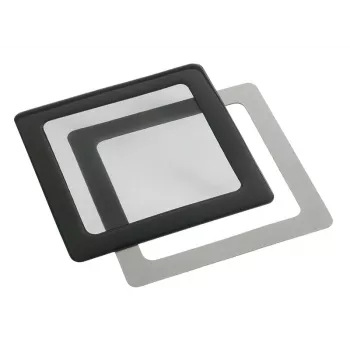 Stoffilter DEMCiflex DF0002 voor 80-mm-ventilator, zwart, 105,3 × 105,3 mm