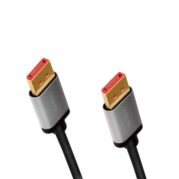 DisplayPort-kabel LogiLink CDA0105 2 m zwart grijs