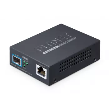Mediaconverter PLANET 10GBASE-T naar 10GBASE-X SFP+ koperpoort zwart