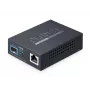 Mediaconverter PLANET 10GBASE-T naar 10GBASE-X SFP+ koperpoort zwart