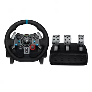 Logitech G G29 stuur + pedalen PlayStation 3, PlayStation 4 analoog USB 2.0 zwart