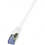 Netwerkkabel LogiLink 10m Cat.6A RJ-45 S/FTP wit
