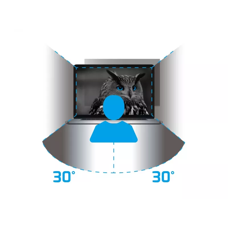 NATEC Owl NFP-1616 privacyfilter 13,3 inch (33,8 cm), 16:9, 293,9x165,5 mm