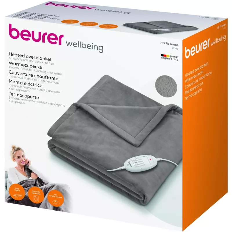 Beurer HD 75 Cosy elektrische deken, 180 x 130 cm