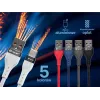 Tracer 47487 USB A - Type C M/M 1m kabel grijs