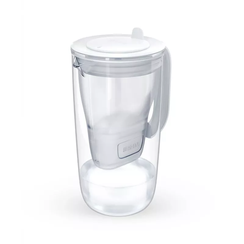 Brita Glass+1 Maxtra Pro Pure Performance glazen filterkan, 2,5 l totaal / 1,5 l gefilterd, vaatwasserbestendig, grijs