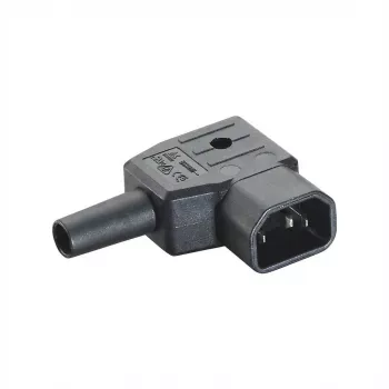 C14 koudapparaatstekker Bachmann 915.172 zwart