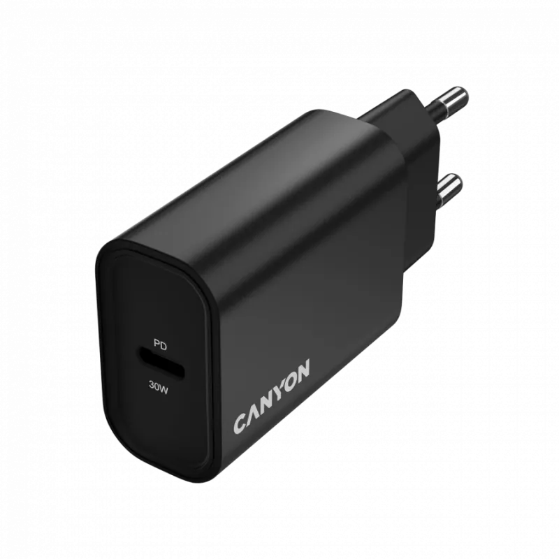 CANYON OnCharge 30CL 30 W PD wandlader 1-voudig EU-stekker zwart