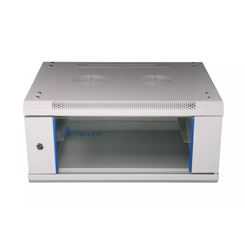 Wandmontage rack 4U 600x450 grijs - Extralink