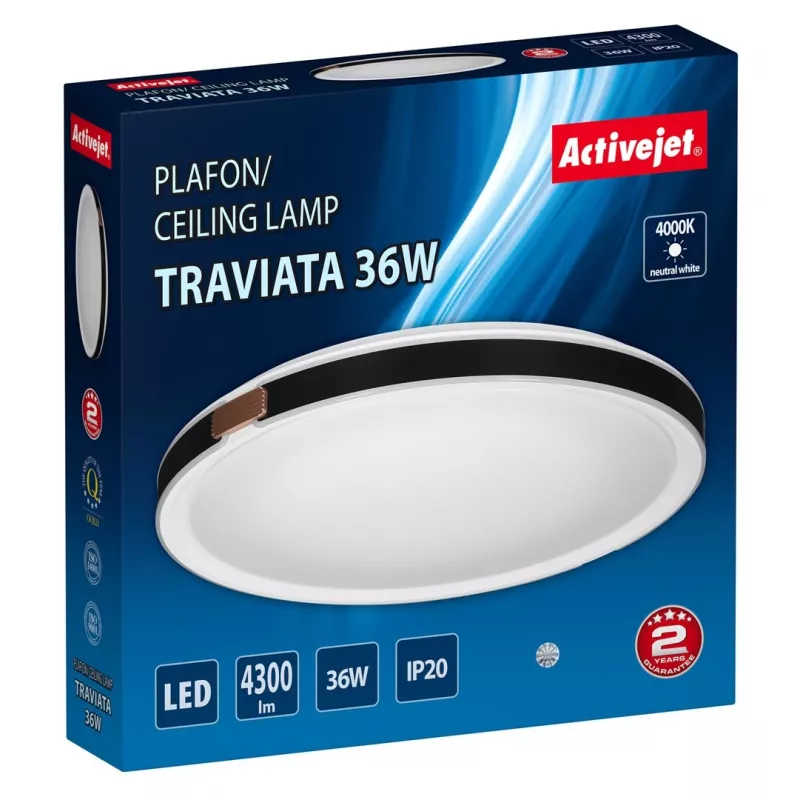 Activejet AJE-TRAVIATA LED-plafondlamp 36W
