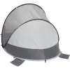 Koepel-/iglotent High Peak Calobra 80 — grijs, 2000×1200×900 mm, polyester bodemzeil, glasvezelstokken