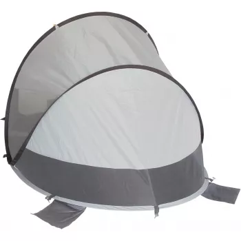 Koepel-/iglotent High Peak Calobra 80 — grijs, 2000×1200×900 mm, polyester bodemzeil, glasvezelstokken