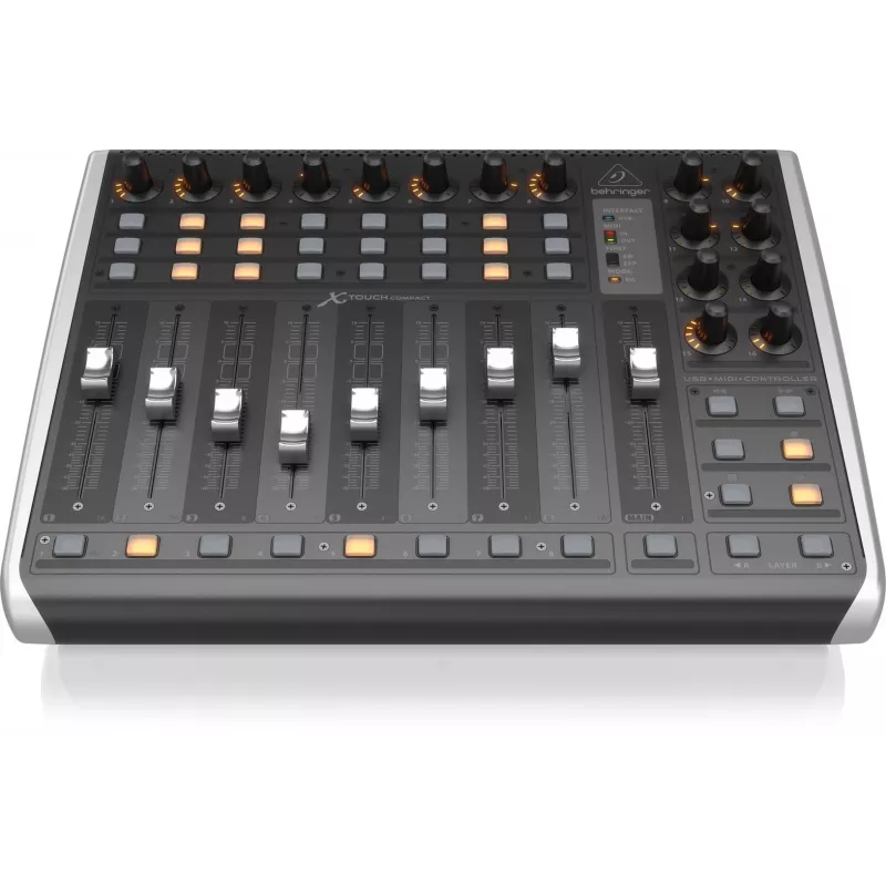 Behringer X-TOUCH COMPACT MIDI-toetsenbord USB zwart