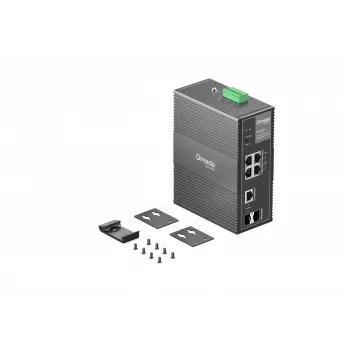 TP-Link IES206GPP netwerkswitch managed Gigabit Ethernet (10/100/1000) Power over Ethernet (PoE) zwart