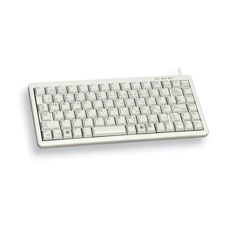 CHERRY Compact, combo (USB + PS/2) toetsenbord office USB + PS/2 QWERTY grijs