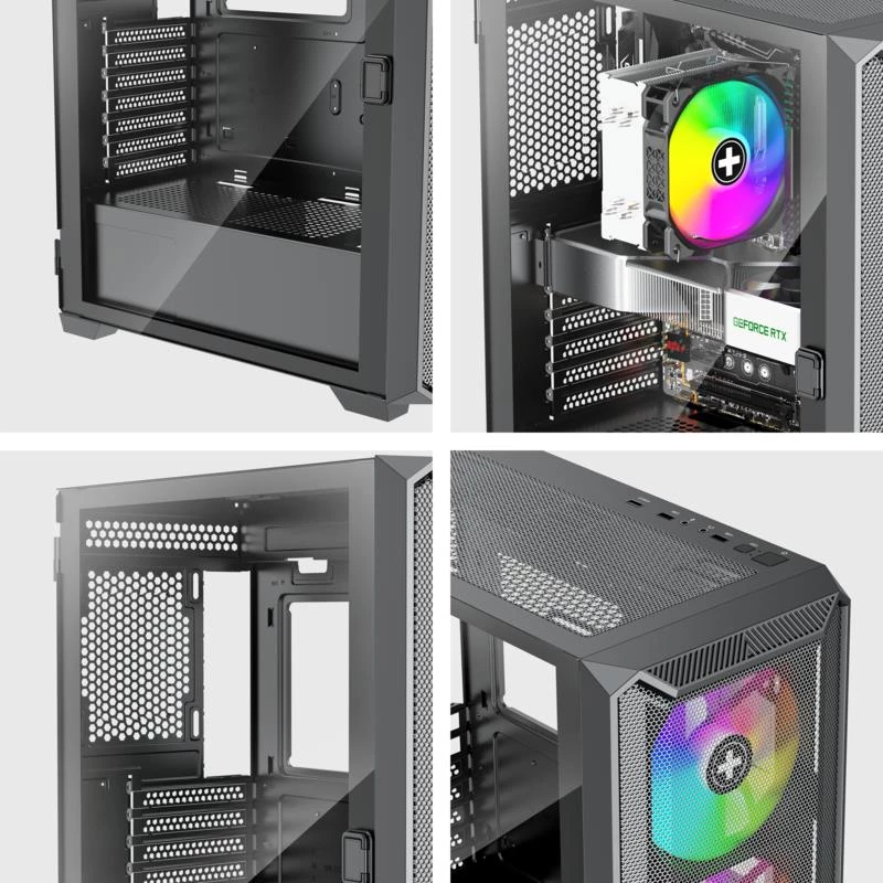 Behuizing|XILENCE|ATX/micro ATX/Mini-ITX|Zwart|Midi Tower|PC|XG161