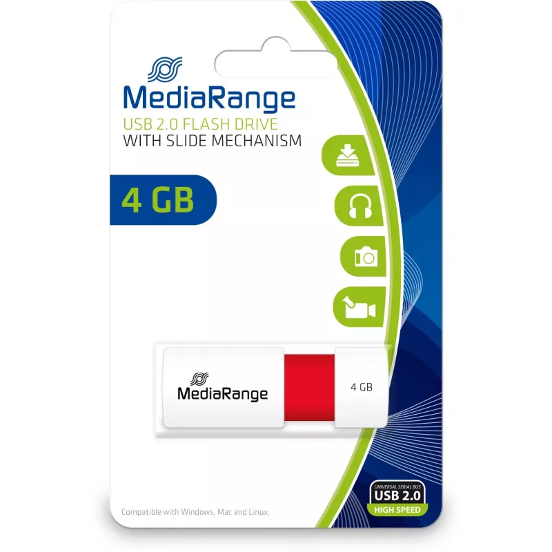 USB-stick MediaRange 4 GB USB Type-A 2.0 MR970