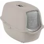 Kattenbak rotho Kuweta Bailey beige – model 4004507422, compacte overdekte kattenbak met koolstoffilter en draaggreep