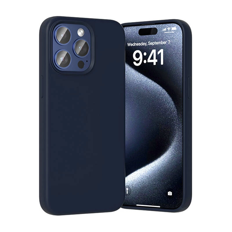 Beschermhoes van siliconen Vention KUFL0-40 voor iPhone 15 Pro Max, blauw
