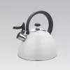 Maestro MR-1302-WG fluitketel voor op het fornuis, 2,5 l, wit