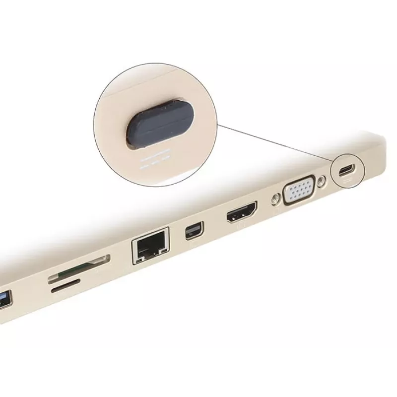Busafscherming DeLOCK 64014 USB Type-C zwart 10 stuks