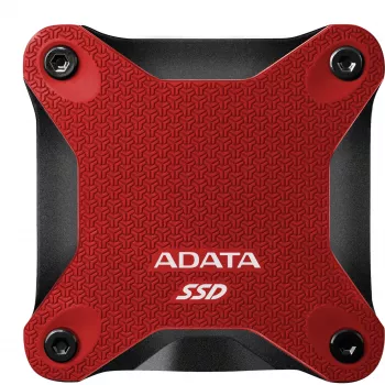 Externe SSD ADATA SD620 1 TB, draagbaar USB 3.2 Gen 2 (Micro-USB B), leessnelheid 520 MB/s, schrijfsnelheid 460 MB/s, schokbestendig, rood