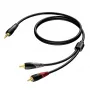 3,5 mm jackstekker stereo naar 2x RCA/cinch-stekker audiokabel Procab 1KPCL049 5 m