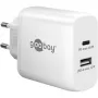 Goobay 65412 oplader voor mobiele apparaten hoofdtelefoon, laptop, smartphone, tablet wit AC binnen