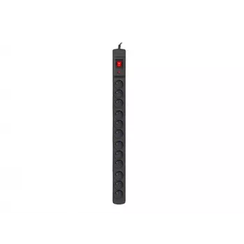 Armac Multi M12 | stekkerdoos | overspanningsbeveiliging, 12 stopcontacten, 5m kabel, zwart