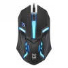 Bedrade optische muis DEFENDER CYBER MB-560L — dubbelhandig, 1200 DPI, USB Type-A, 2 knoppen, zwart