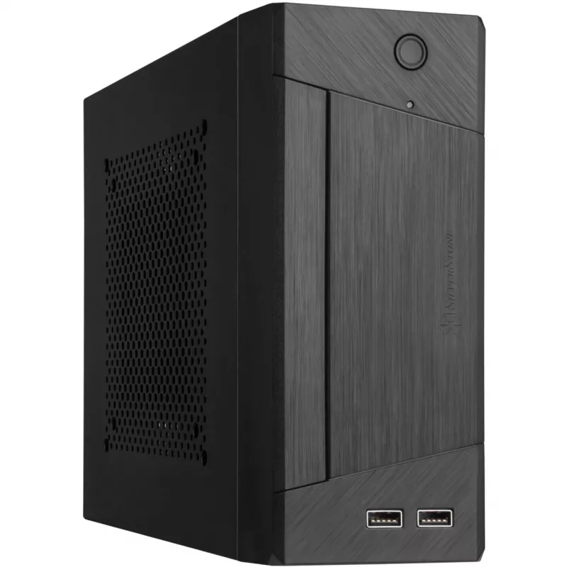 SilverStone MILO ML10 - USFF - Mini-ITX - zonder voeding - zwart - USB/audio (SST-ML10B)