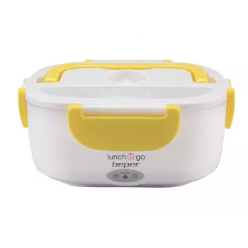 Elektrische lunchbox Beper 90.920G – 1 L voedselwarmer, geel