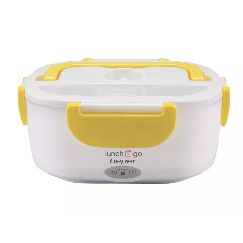 Elektrische lunchbox Beper 90.920G – 1 L voedselwarmer, geel
