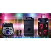 Draagbare Bluetooth-karaokeluidspreker MANTA SPK0803B140 140W, batterijgevoed, MIC/USB/microSD, FM, equalizer, wielen