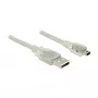 USB-kabel DeLOCK 83907 USB 2.0 2m USB A Mini-USB B transparant