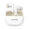 Hoofdtelefoon CANYON HEXAGON 7 TWS ANC+ENC Draadloos opladen Wit Beige