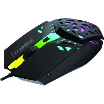 Bedrade gaming-muis Rebeltec SHARK — ergonomisch ontwerp, optische sensor