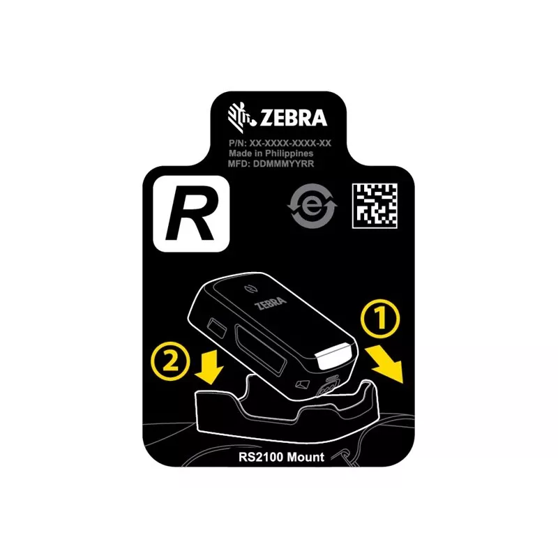 Zebra SG-RS2X-HMTRA-01 houder, passieve houder, barcodescanner, zwart