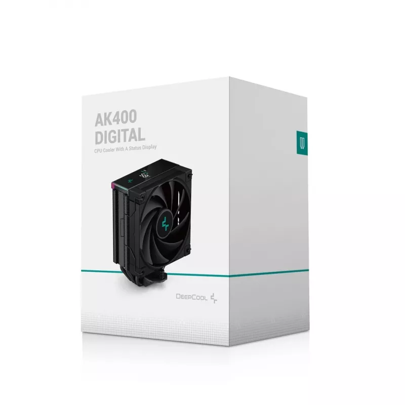DeepCool AK400 DIGITAL processor-luchtkoeler 12 cm zwart 1 stuk