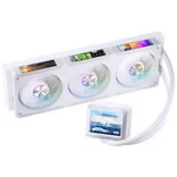 Jonsbo TF3-360SCW AiO-vloeistof-CPU-koeler 360 mm, ARGB, wit