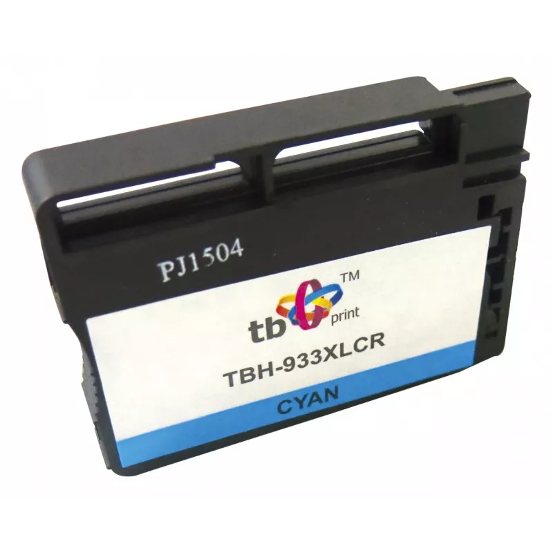 TB Print TBH-933XLCR gereviseerde inktcartridge voor HP 933XL (CN054AE), HP Officejet 6100 ePrinter, cyaan, 16 ml, 825 pagina's