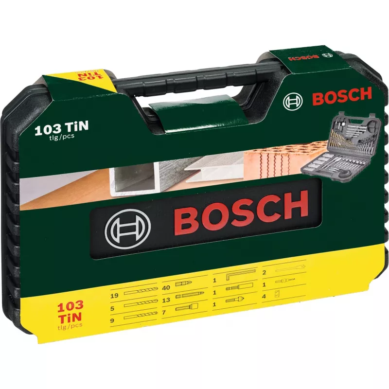 Accessoireset Bosch V-Line 103-delig — Bosch 103-delige boor- en schroefaccessoireset
