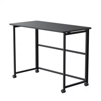 Maclean klaptafel, zwart, mobiel, 100 x 50 cm, max. 50 kg MC-1250 B