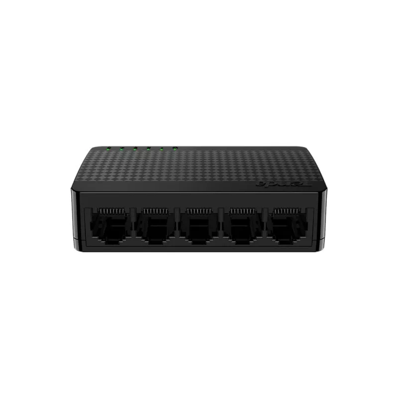 Netwerk-switch TENDA SG105M — 5-poorts Gigabit Ethernet (10/100/1000), zwart, desktop-/wandmontage