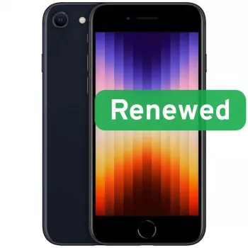 Grade B | Apple iPhone SE (2022) | 4,7 inch Retina IPS | 5G | 64 GB | middernacht | iOS | Apple Renew
