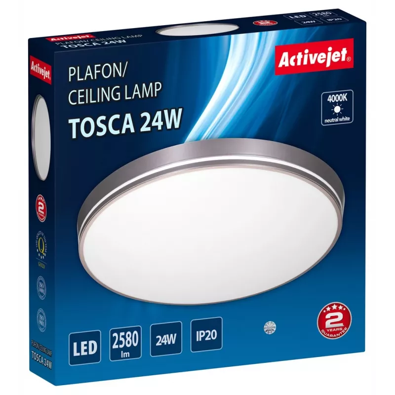 Activejet AJE-TOSCA LED-plafondlamp 24W