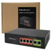 Ethernet PoE-switch QOLTEC 52289 — 4x RJ45 PoE-poorten, 2x RJ45 uplink, 65W PoE-budget