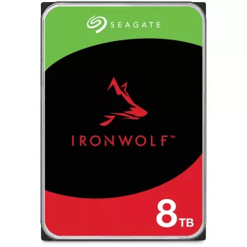 Bundel SEAGATE NAS HDD 8x8TB IronWolf 7200rpm 6Gb/s SATA 256MB cache 8.9cm 3.5inch 24x7 CMR voor NAS en RAID Rackmount systemen BLK