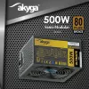 Akyga Ultimate AK-U4-500 ATX-voeding 500 W, 80 PLUS Bronze, actieve PFC, 120mm-ventilator