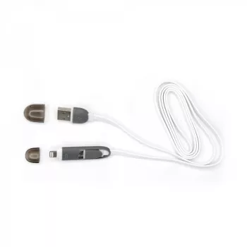 Sbox 2IN1W USB->Micro USB+IPH.5 M/M 1M wit